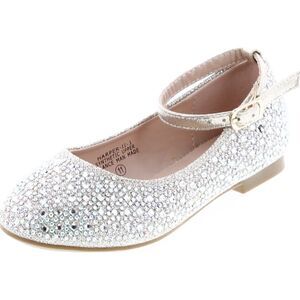 blossom girl HARPER-II-1 Nude Sparkle ToddlerG flats-shoes 10 NEW